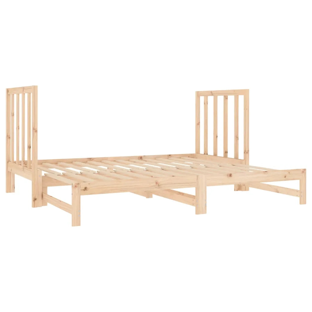 Letto da camera | Dormeuse Estraibile 2x(90x190) cm Legno Massello di Pino