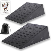 Blocco di Sostegno Squat Wedge - Migliora Mobilità, Equilibrio e Forza con Elevatore per Piedi per Sollevamento Pesi - Tavola di Sostegno per Arti Inferiori con Inclinazione