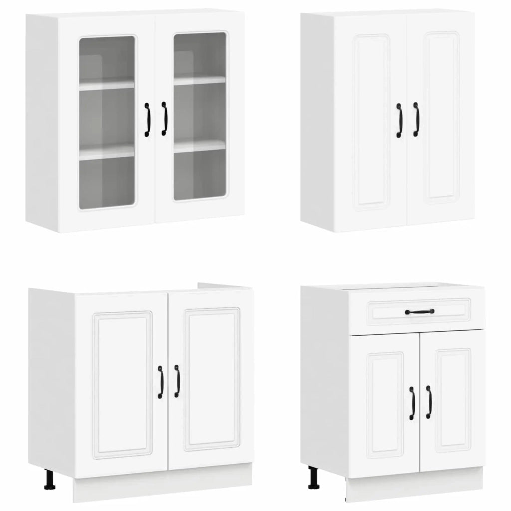 Unità Cucina KALMAR 8 pcs Bianco Legno ingegnerizzato 3438183