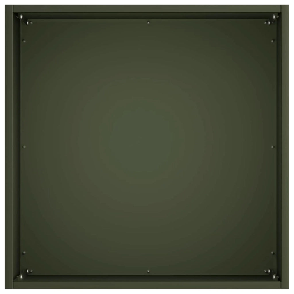 Vaso da giardino 2 pz Verde Oliva 35 x 35 x 35 cm 8004959