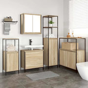 Set di mobili per il bagno 5 pcs Beige Legno multistrato 3328370