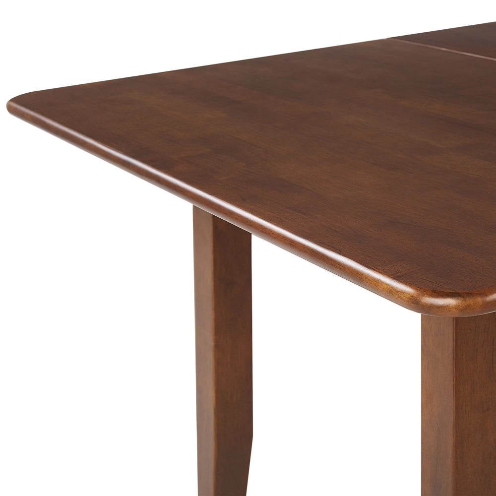 Tavolo da pranzo allungabile in marrone scuro resistente 90/120 x 60 cm