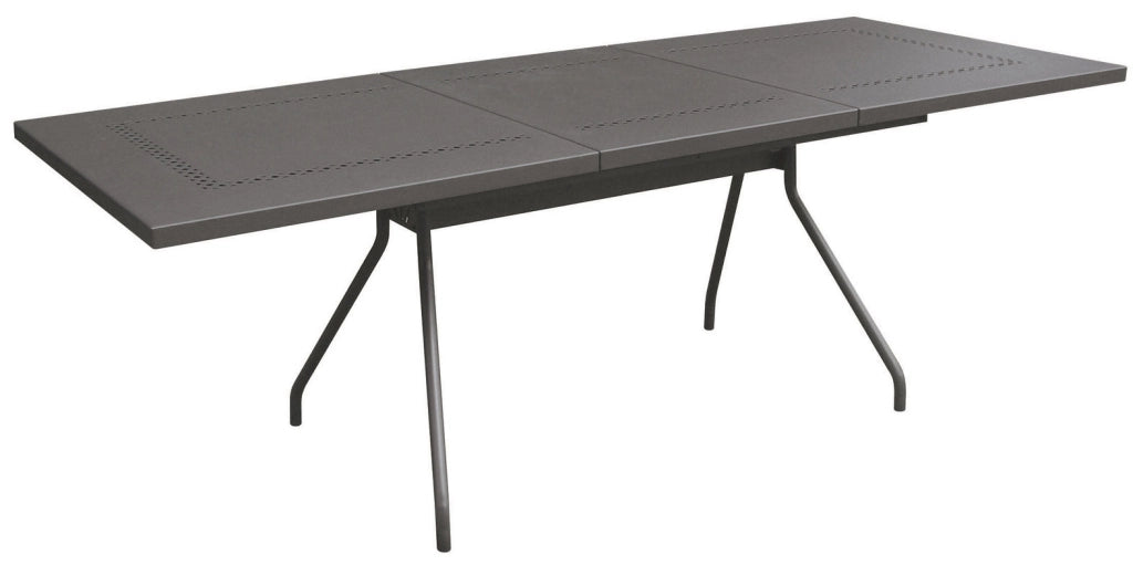Tavolo da Giardino Allungabile 160/220x90x76 cm in Acciaio RD Italia Estate L160 Antracite