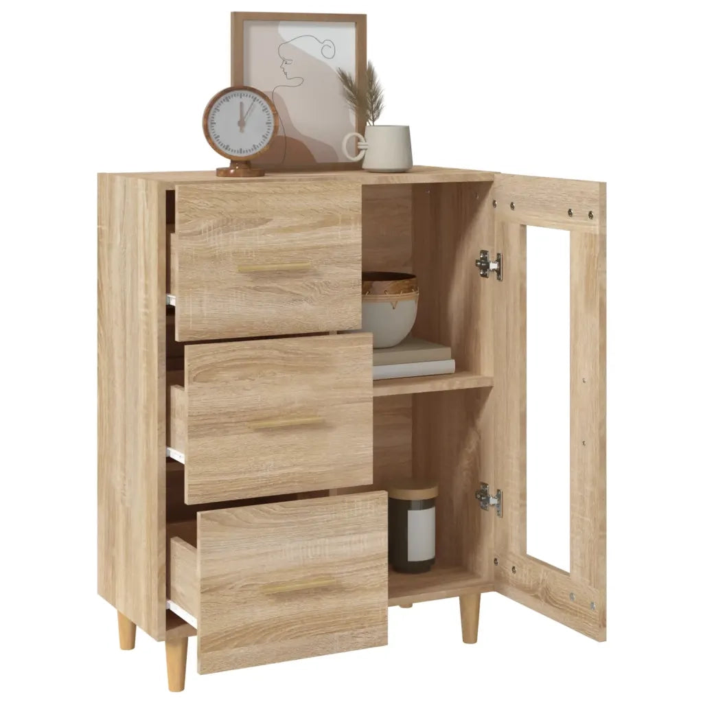 Credenza Rovere Sonoma 69,5x34x90 cm in Legno Multistrato 812207
