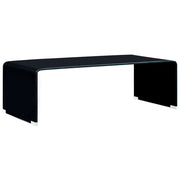 Tavolino da CaffÃ¨ Nero 98x45x31 cm in Vetro Temperato  cod mxl 64118