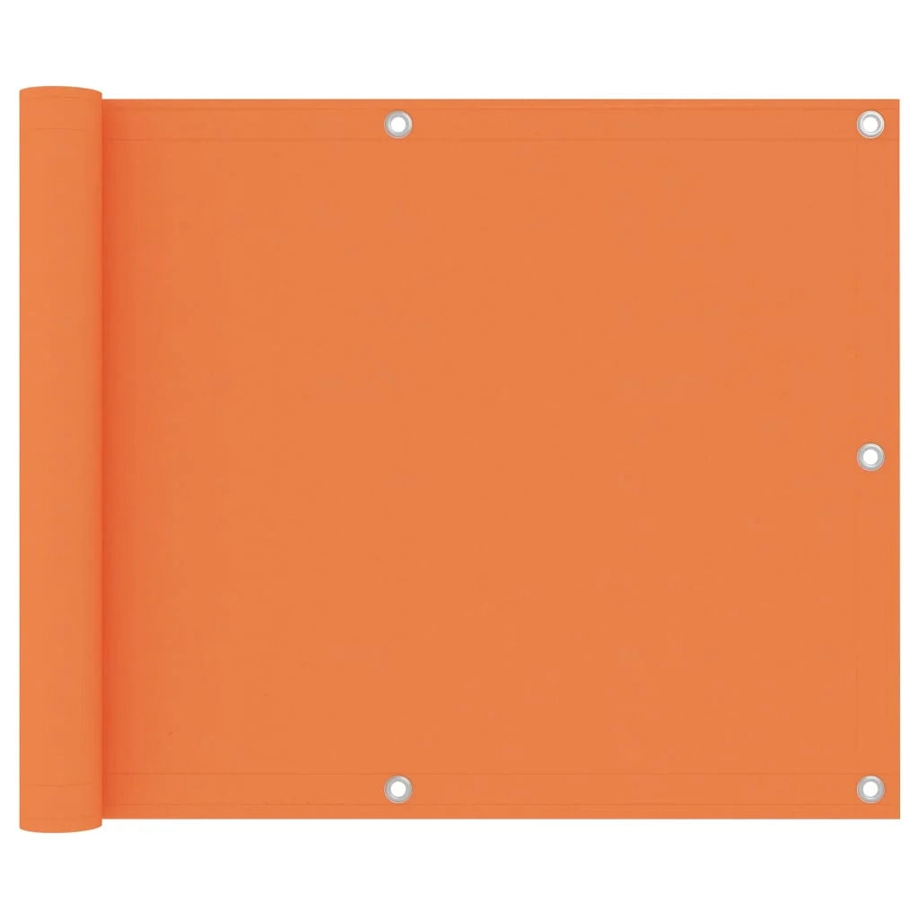 Paravento per balcone frangivista 75 x 300 cm tessuto Oxford arancione 02_0010296