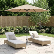 Ombrello da giardino 230 x 230 cm Poliestere Rettangolare 42036178