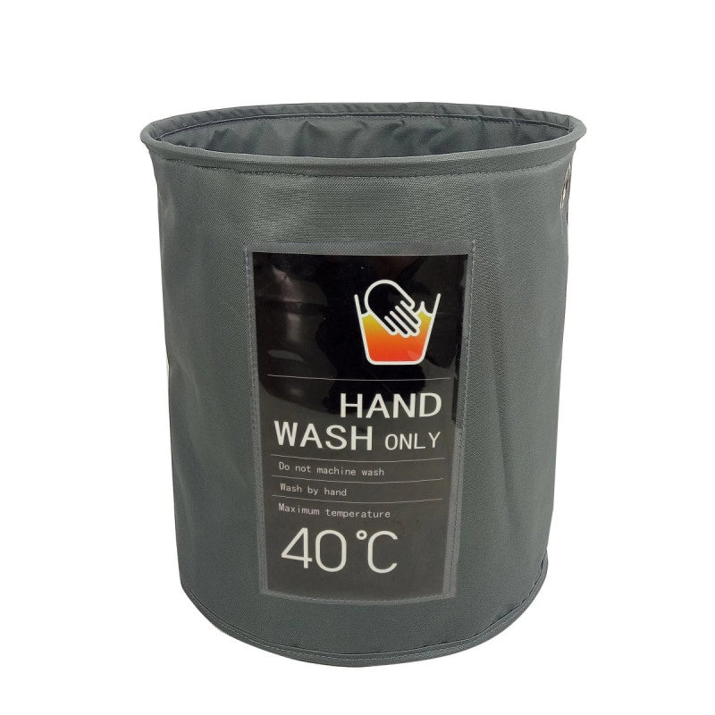 Set di 2 Porta Biancheria Oxford Grigio 40x45 Esa Tny