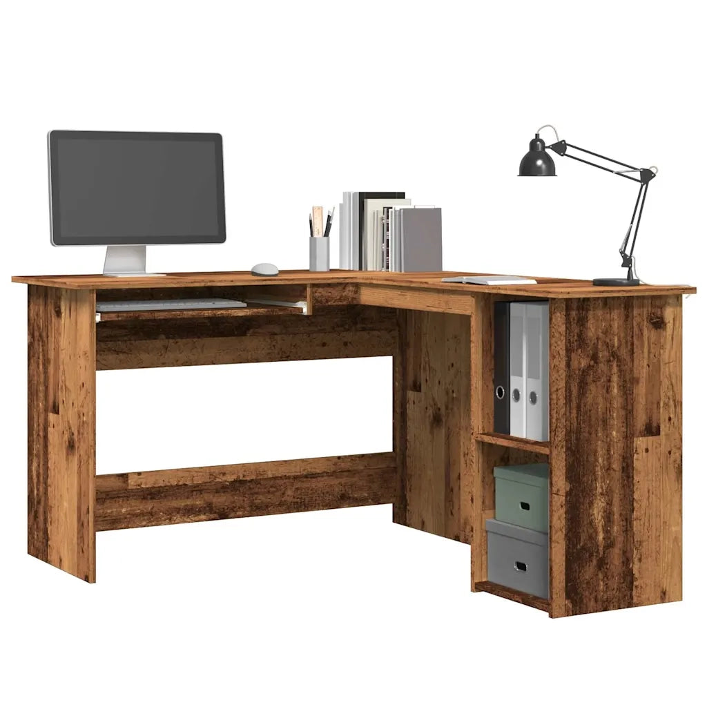 Scrivania Angolare Legno Antico 120x140x75 cm Legno Multistrato 855900