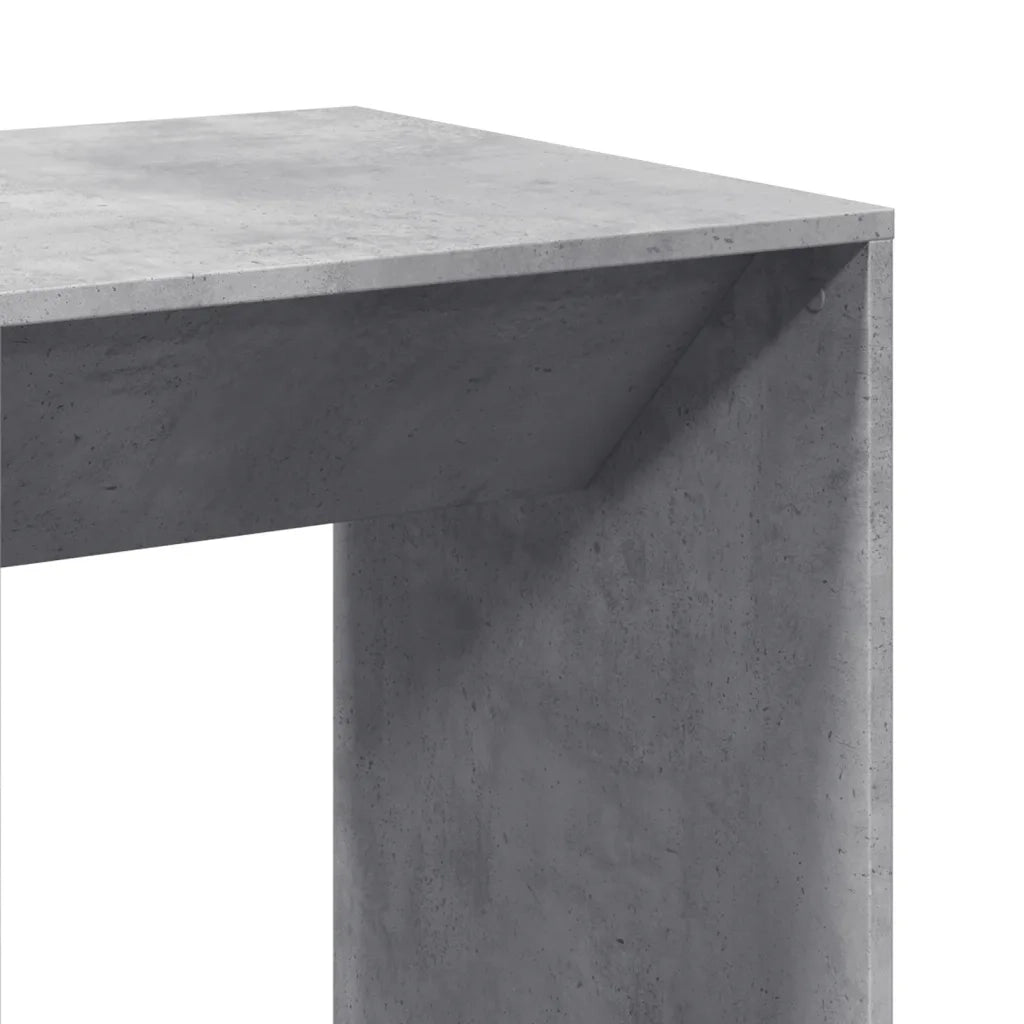 Tavolo da Bar Grigio Cemento 51x50x103,5cm in Legno Multistrato