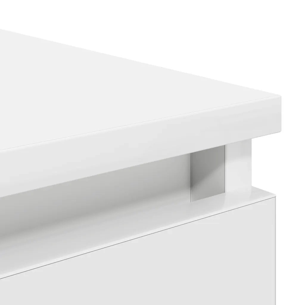 Credenza | Madia | Buffet da pranzo | Armadio da pranzo Bianca 37,5x35x76 cm in Legno Multistrato