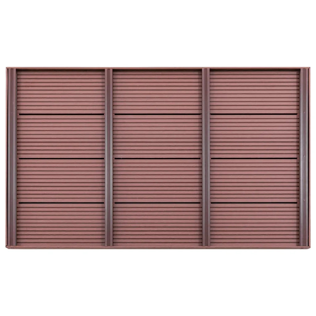 Pedana per Doccia Solare Marrone 101x63x5,5 cm in WPC 49065