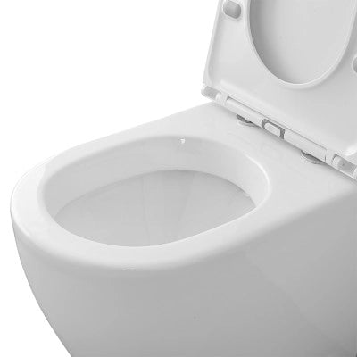 Wc filomuro con brida e scarico traslato a parete o a pavimento Flan