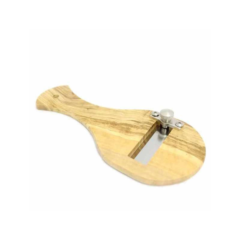 Tagliatartufi Legno di Olivo Lama Liscia Calder