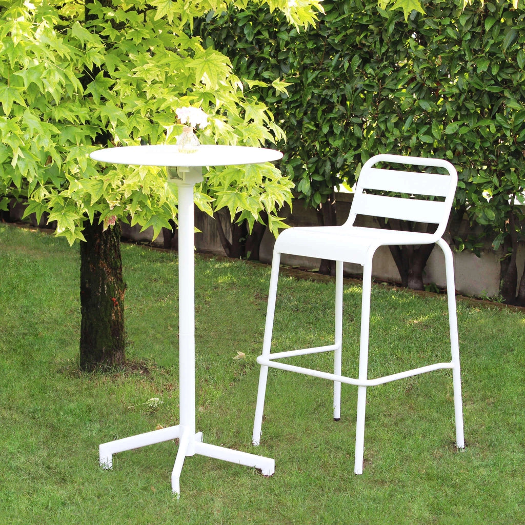 Tavolo Alto Rotondo da Giardino cm 60 - STU