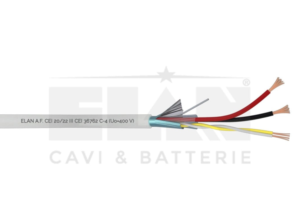 MATASSA CAVO ELAN 035221 ALLARME TW + SCHERMO 2X0,50+2X0,22 BUS/RS485 PVC 100MT