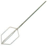 Trade Shop - Frusta In Acciaio Zincato Per Miscelatore Pittura Colla Malta Lunghezza 55 Cm -