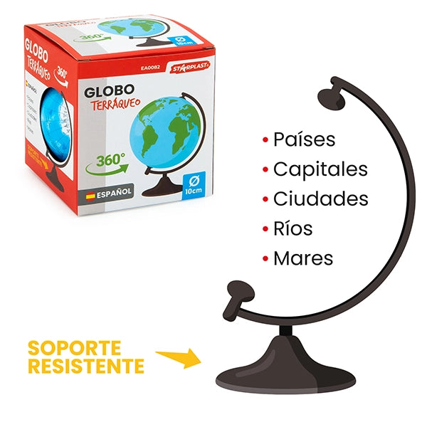 Globo Terrestre Girevole ¨C zephmum ¨C Mappamondo Educativo per Bambini