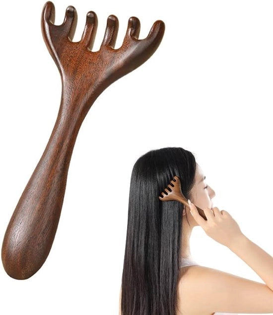 Massaggio Capelli con Spazzola - Comb per Massaggio - Spazzolatura - Scrape - Strumenti di Massaggio - Terapia di Spa e Relax