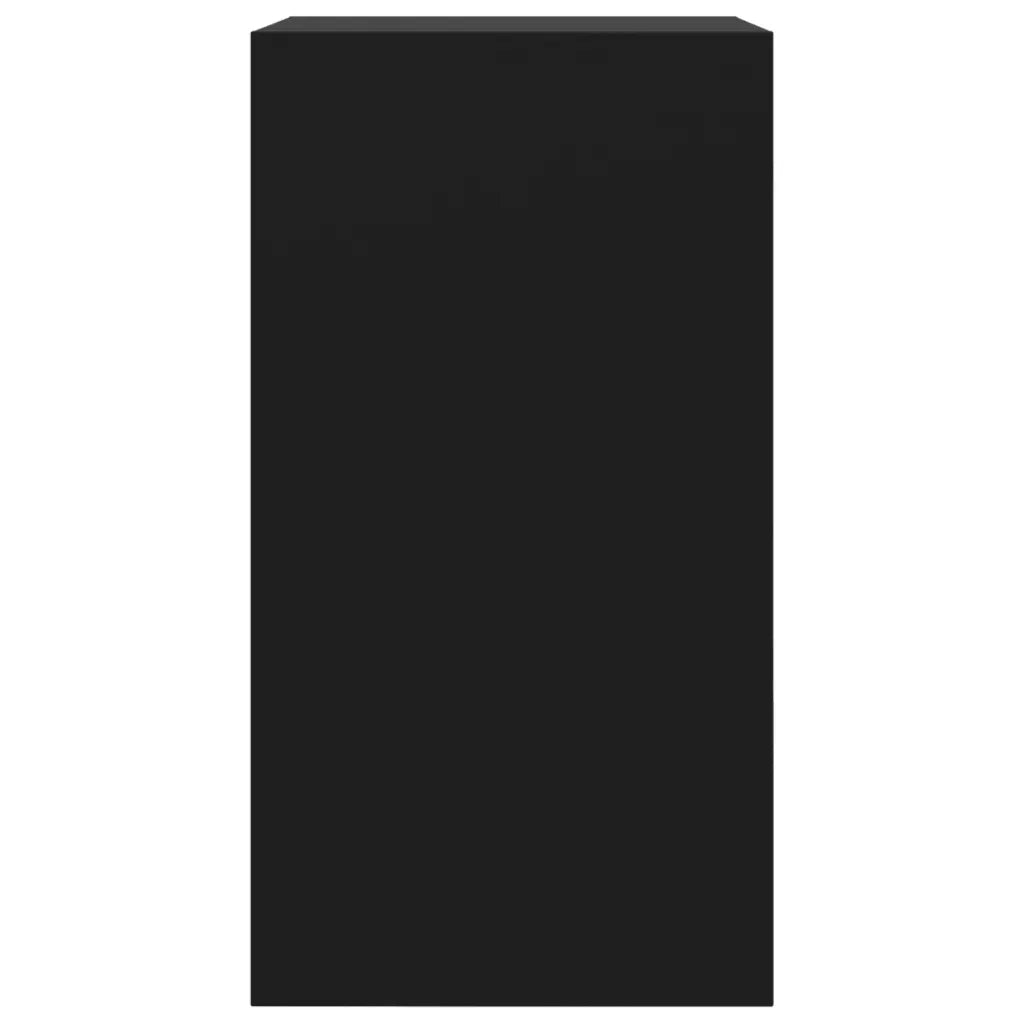 Scarpiera Nera 60x34x63,5 cm in Legno Multistrato 839939