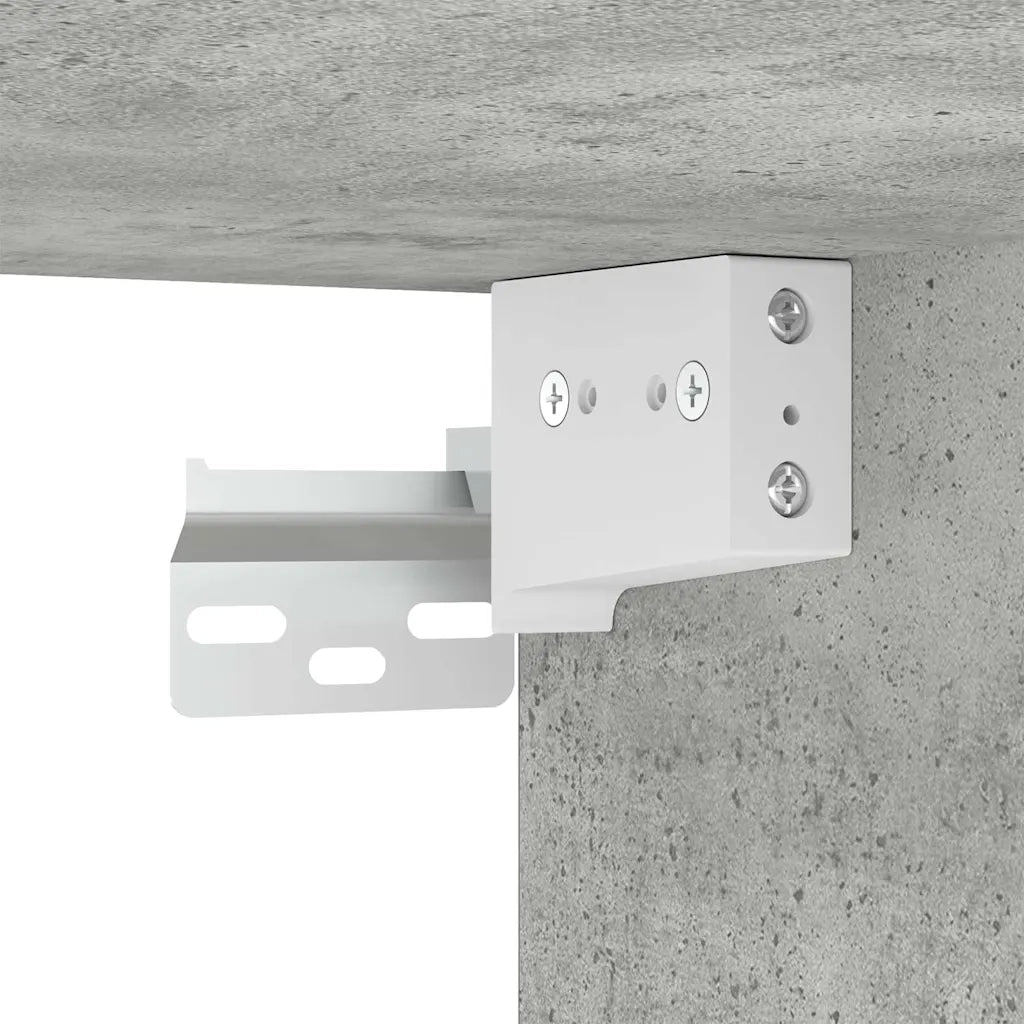 Scarpiera Grigio Cemento 60x35x70 cm in Truciolato