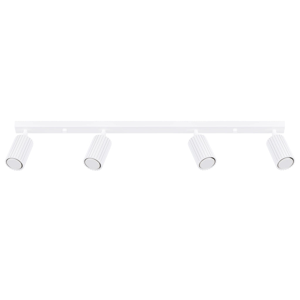 Plafoniera barra bianca 81 cm 4 spot GU10 GRAVIO Pure