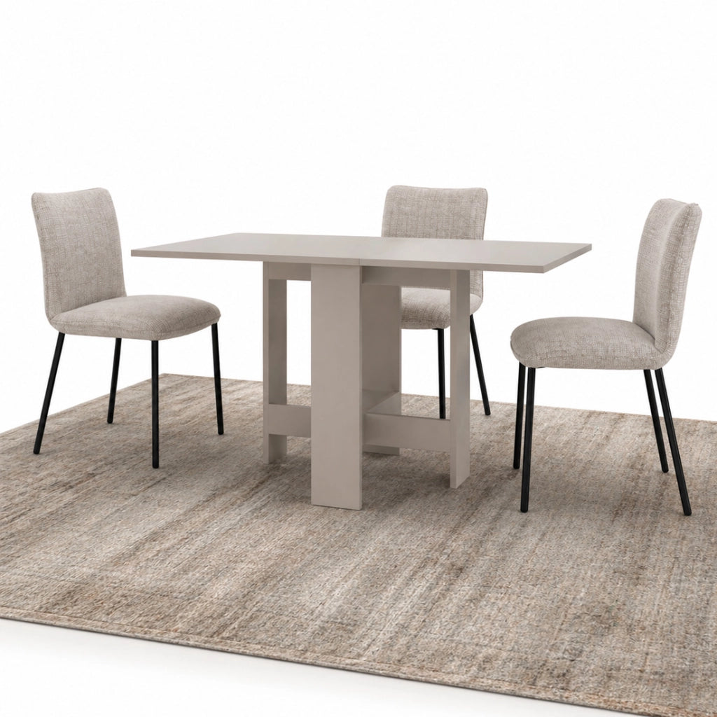 Tavolo Salvaspazio Consolle Allungabile 30-130x76 cm Artemio in Legno Sabbia