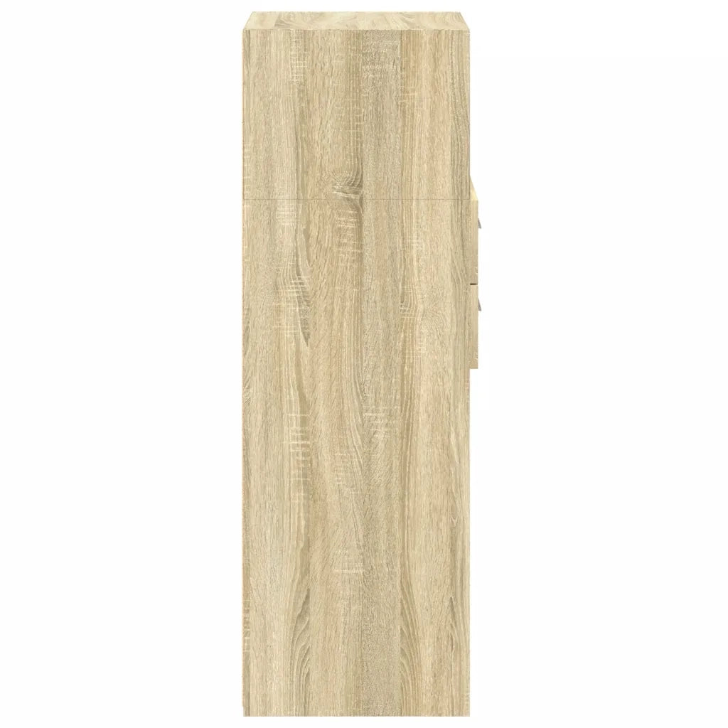 Credenza Rovere Sonoma 45x42,5x124 cm in Legno Multistrato