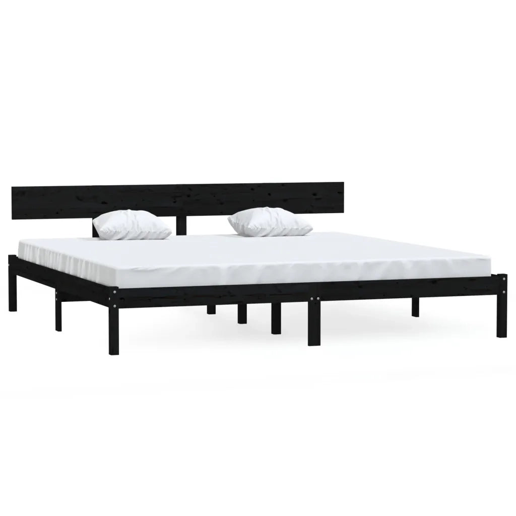 Letto matrimoniale | Letto per adulti | Giroletto in Legno Massello 180x200 cm Super King