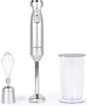 Impastatrice 2 in 1 a immersione con velocità variabile 1000W con lama in acciaio inossidabile e contenitore da 700ml in metallo.
