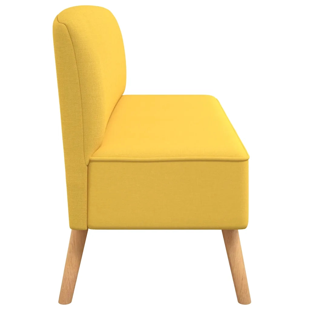 Divano in Stoffa 117x55,5x77 cm Giallo  cod mxl 68587