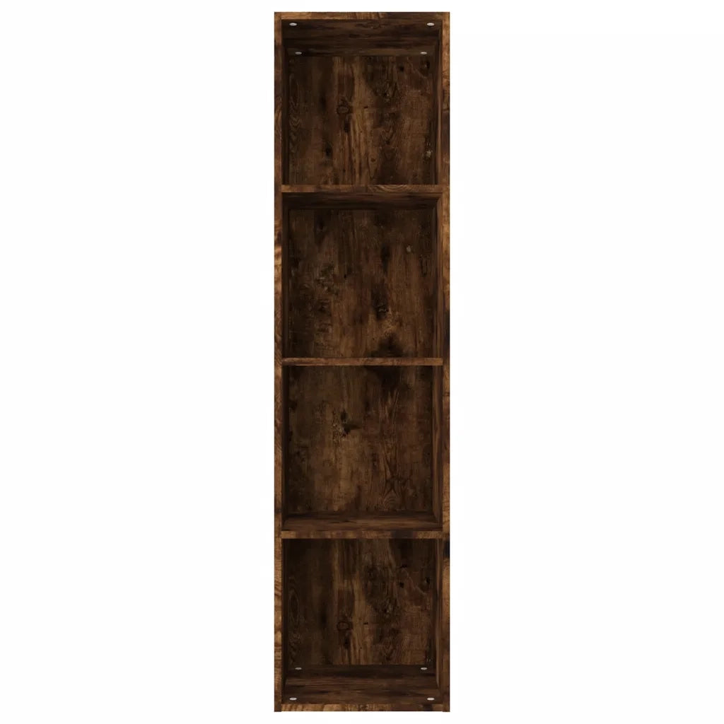 Libreria-Mobile TV Rovere Fumo 36x30x143cm in Legno Multistrato
