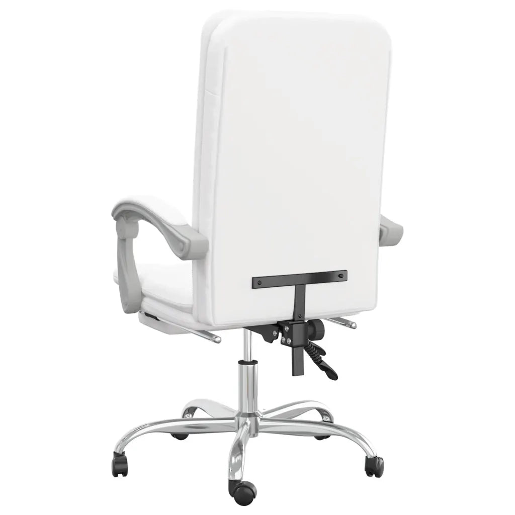 Poltrona da Ufficio Reclinabile Bianca in Similpelle cod mxl 26949