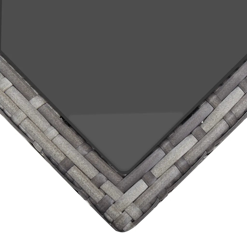 Set Divani da Giardino 6 pz con Cuscini in Polyrattan Grigio 43960