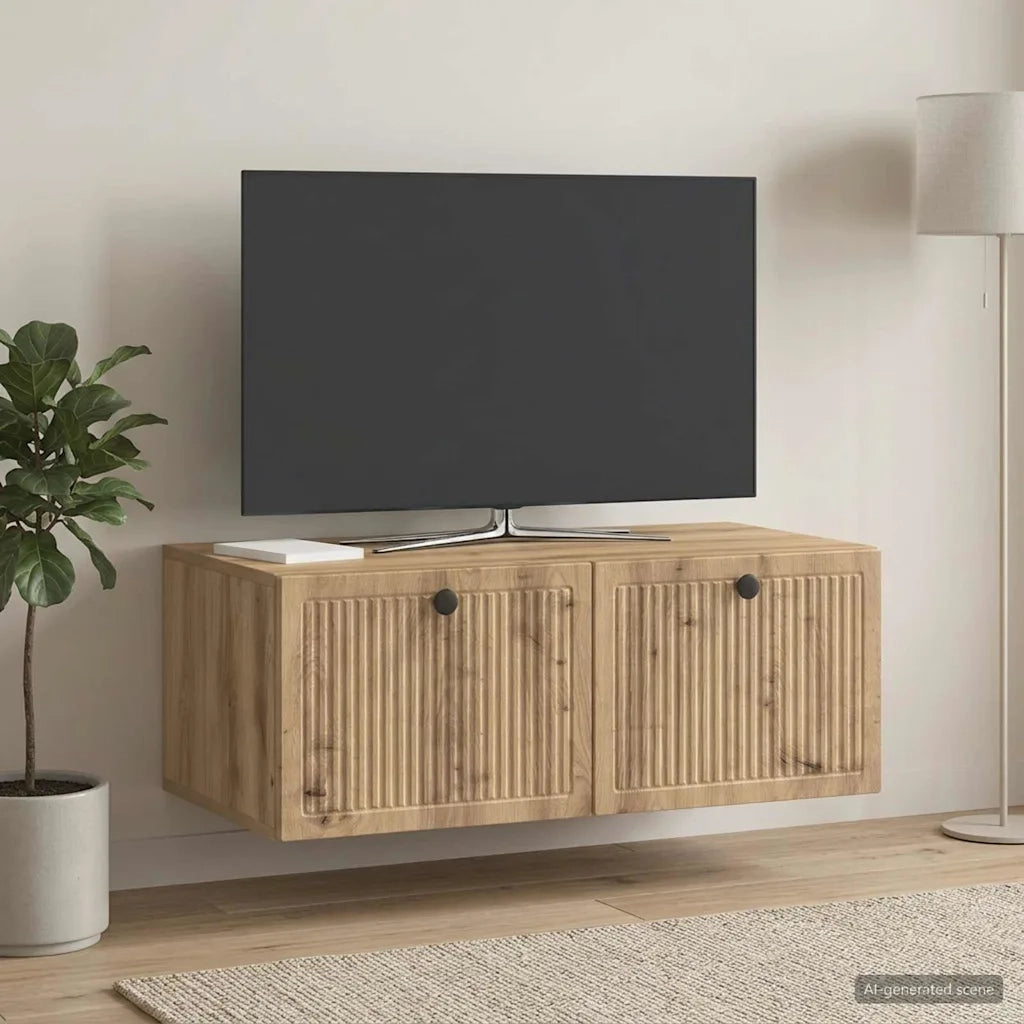 Mobile Porta TV da Muro Rovere Artigianale 78,5 x 41 x 30 cm 898014