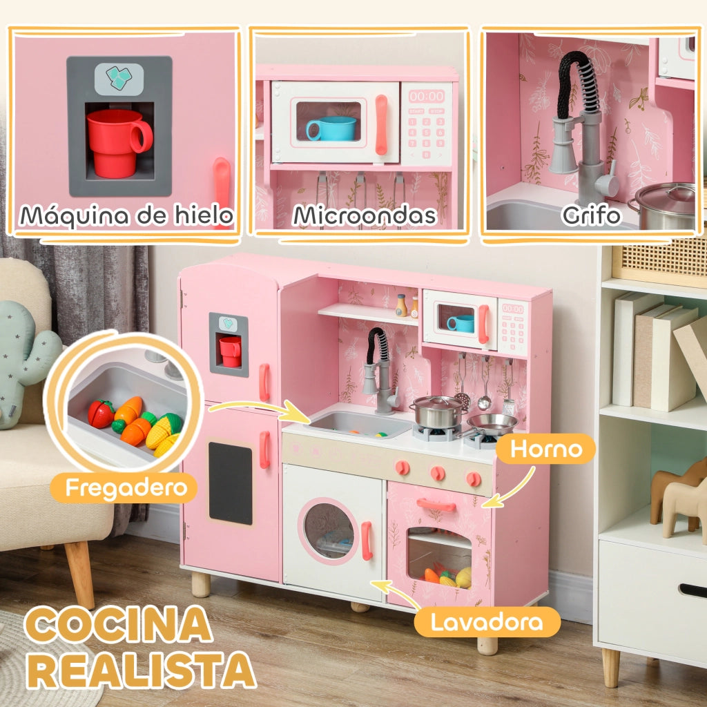 Cucina Giocattolo Bambini ¨C Zephmum ¨C Rosa Legno