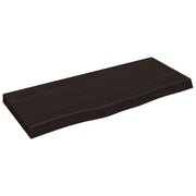 Mensola | Ripiano | Scaffale Marrone Scuro 100x40x(2-6) cm Massello Rovere Trattato