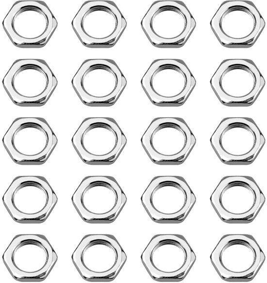 Zeskantmoeren M10x1 SW12 H.3 mm verzinkt DIN 13-5 per precisioni industriali