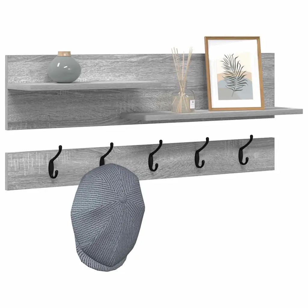 Appendiabiti a muro Grigio Sonoma 90 x 15 x 36 cm CFW3633743