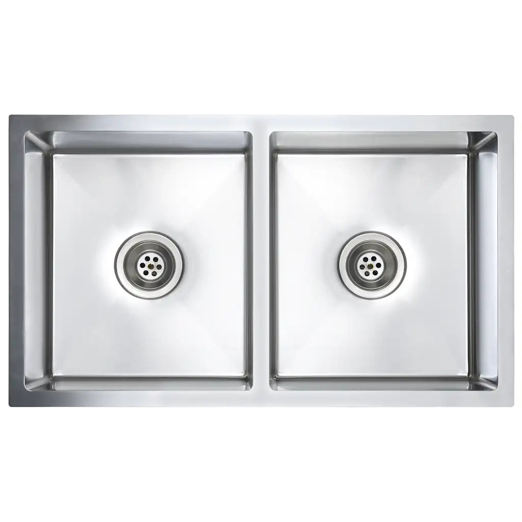 Lavello da Cucina Lavorato a Mano in Acciaio Inox 145079
