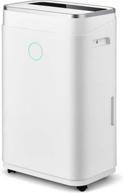 Deumidificatore Elettrico 25L/Giorno, Deumidificatore con Scarico Continuo, Timer 24 Ore, Serbatoio Acqua da 6,5L, Display LED, per Ambienti Fino a 30 m², per Cantina, Ufficio, Casa