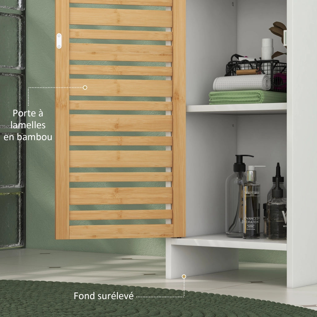 Colonna Rangement Bagno Bicolore ¨C Zephmum ¨C 35x30x170 cm
