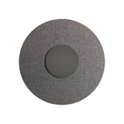 SOLARIS Applique 12W 3000K CRI90 IP20 - Struttura Titanio con Paralume Grigio in Tessuto, Lampada da Parete Design - Rossini Group