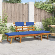 Panca da Giardino Cuscini 2-in-1 190 cm Legno Massello d'Acacia 312120
