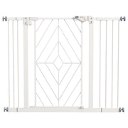 Cancello di Sicurezza per Bambini e Animali ¨C zephmum ¨C Bianco 100x76x4 cm