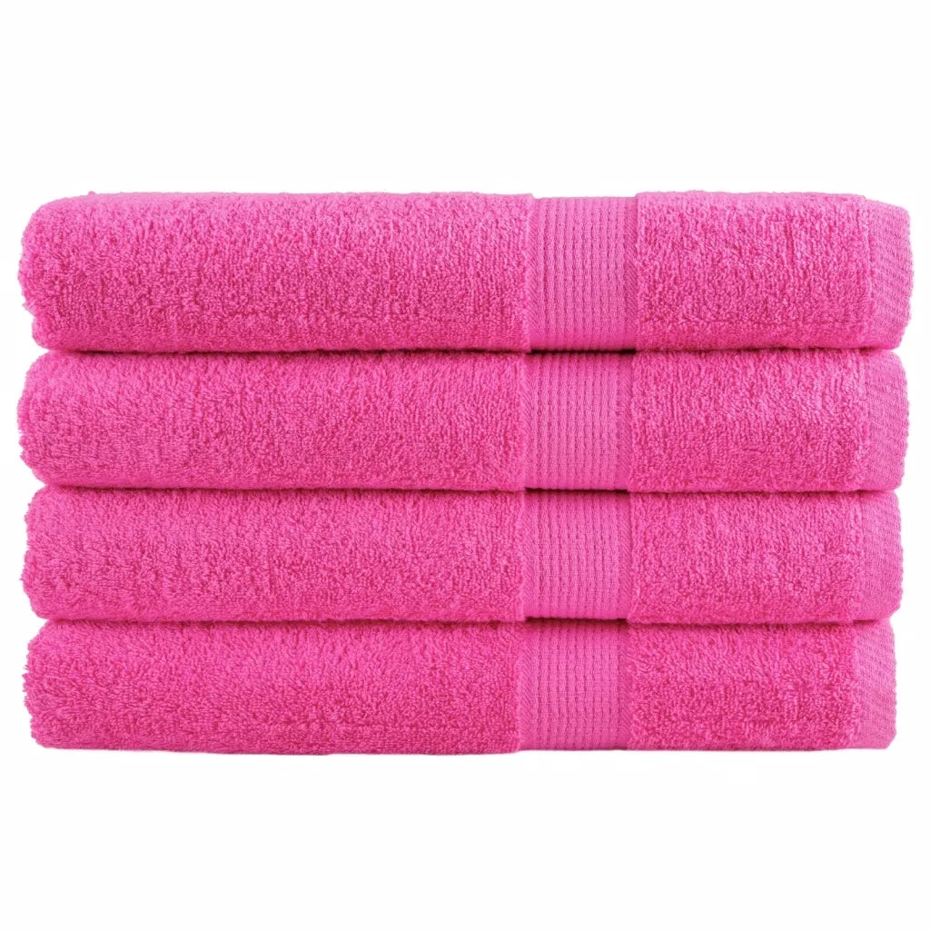 Asciugamani per Sauna SOLUND 2 pz Rosa 80x200 cm 600 g/mÂ²