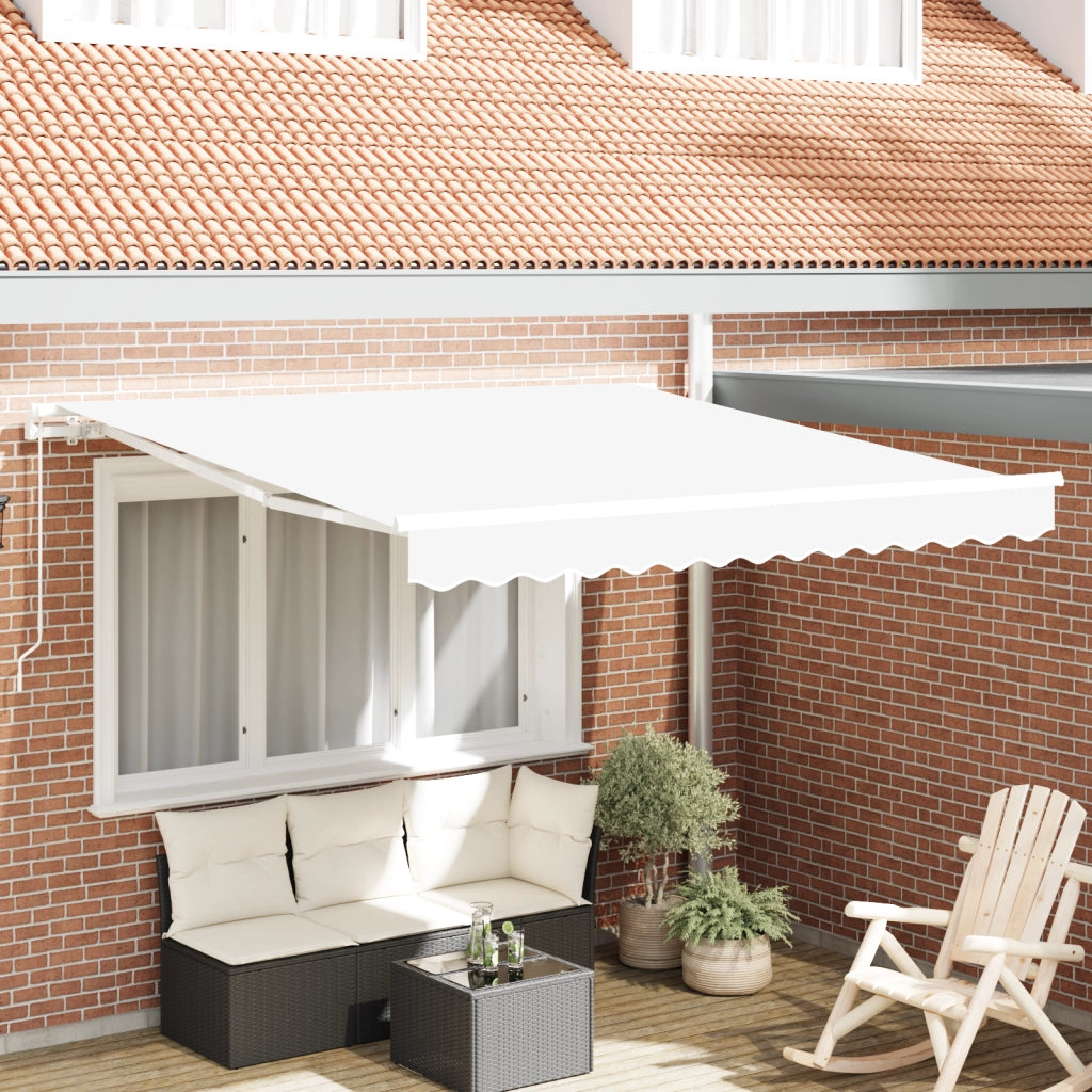 Tenda Retrattile Manuale Bianca 350x250 cm