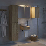 Set di mobili per il bagno 5 pcs Rovere Sonoma 3407241
