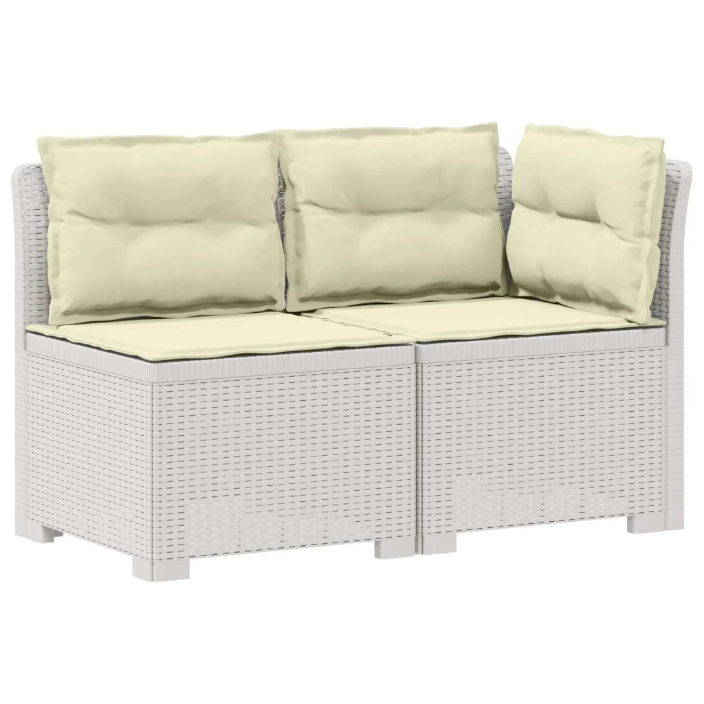 Divano da Giardino a 2 Posti con Cuscini Aspetto Rattan PP 8011948
