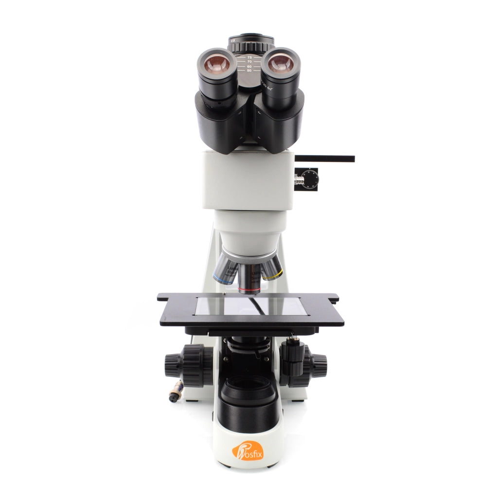 Mikroscopio Metallurgico Trinoculare Eris Pro MMEP-T-T&R – Alta Qualità Immagine, Oculare WF10x/20mm, Obiettivi Planari